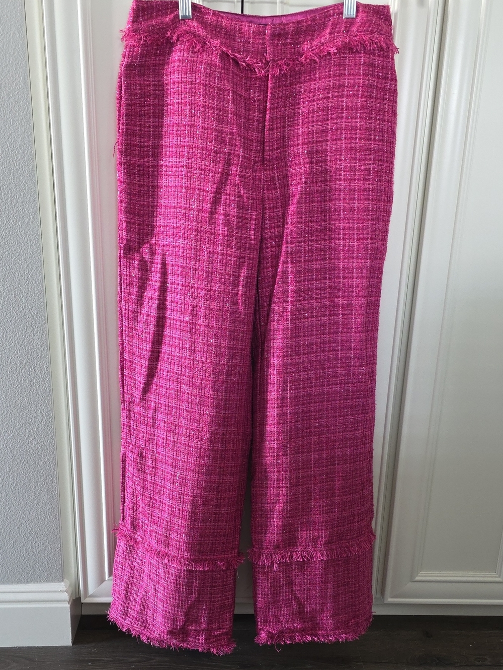 NWT BOUTIQUE | Pink Power Tweed Pant Set - Picture 4 of 8